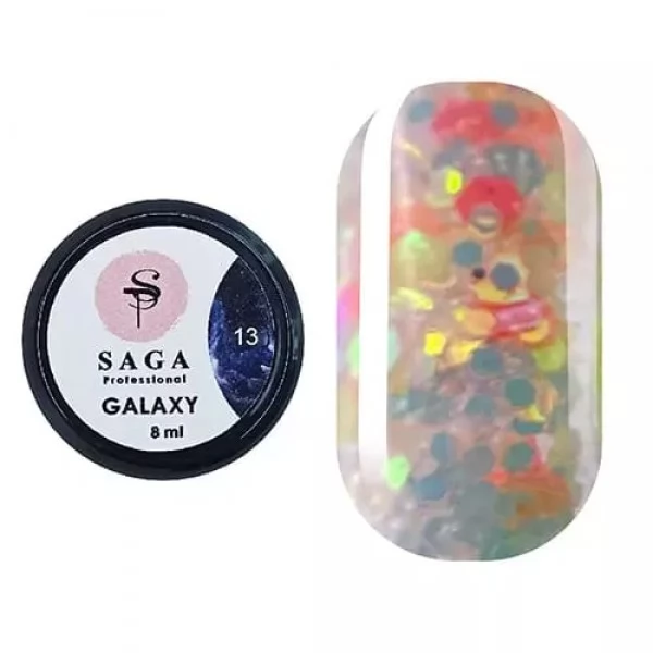 Gel polish Saga Galaxy glitter no.13 8ml Gel polish Saga Galaxy glitter no.13 8ml