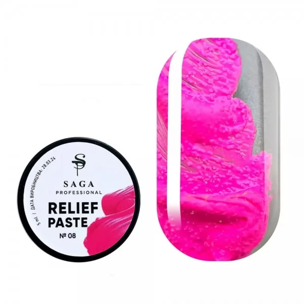 Saga Relief past design gel no.8 5 ml Saga Relief past design gel no.8 5 ml