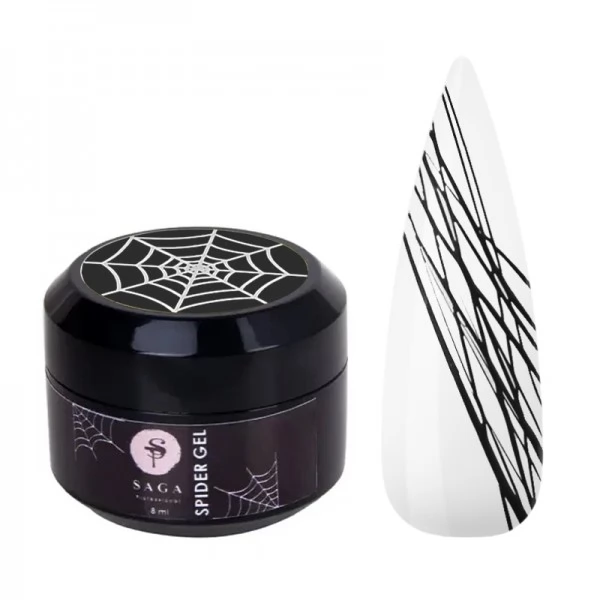 Spider Gel SAGA black 8 ml Spider Gel SAGA black 8 ml