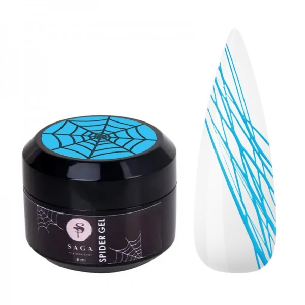 Spider Gel SAGA blue neon 8 ml Spider Gel SAGA blue neon 8 ml
