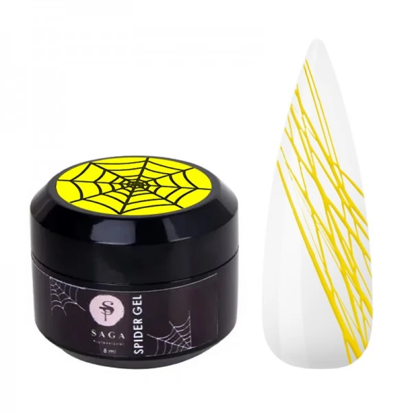 Spider Gel SAGA yellow neon 8 ml Spider Gel SAGA yellow neon 8 ml