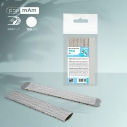 Refill set nail file papmAm streight file SMART 22 100 grit (50 pcs)