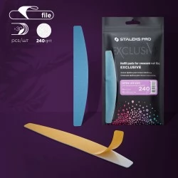 Refill set nail file for half nail file (soft) EXCLUSIVE 40 240 grit (30 pcs)