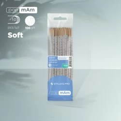 Refill set nail file papmAm (soft) wood SMART 20 100 grit (10 pcs)