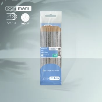 Refill set nail file papmAm wood SMART 22 100 grit (10 pcs)
