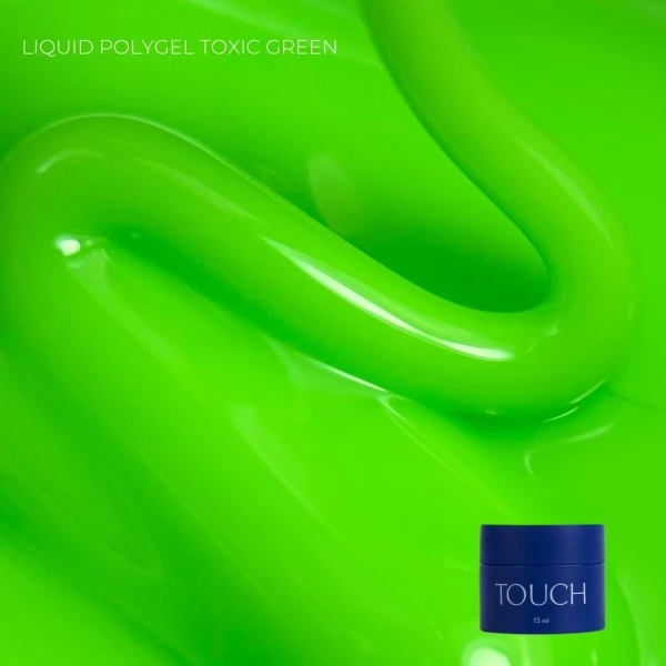 Touch Neon liquid polygel 15 ml Toxic green Touch Neon liquid polygel 15 ml Toxic green