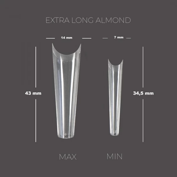 Touch Tips 240 pcs Extra long Almond Touch Tips 240 pcs Extra long Almond