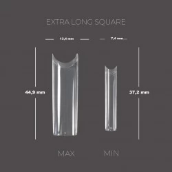 Touch Tips 240 pcs Extra long Square