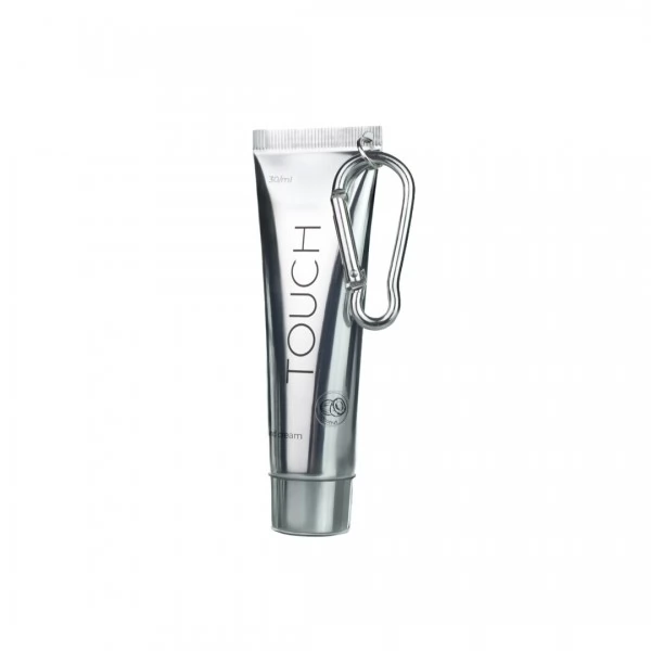 Touch Silver Line Coconut Hand Cream 30 ml with carabiner Touch Silver Line Coconut Hand Cream 30 ml with carabiner