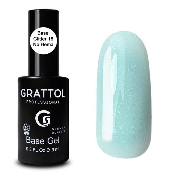 Grattol Glitter Rubber Base 16