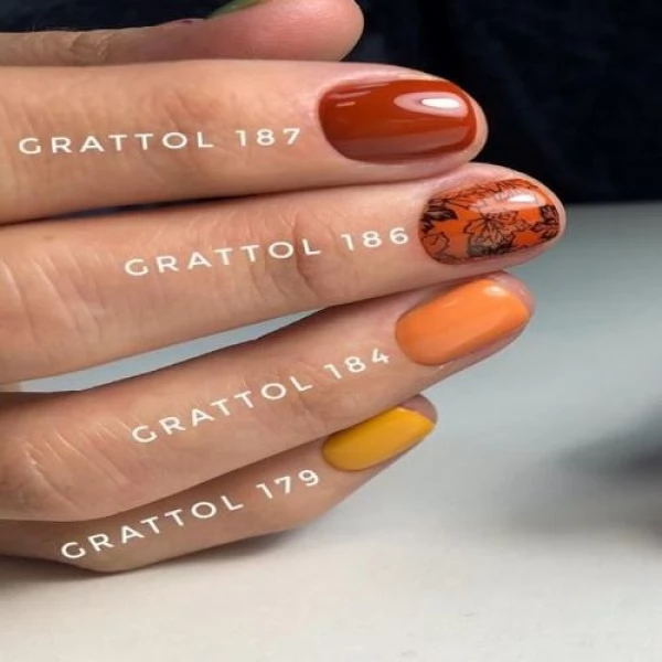 184 Grattol Gel Polish Orange Sherbet