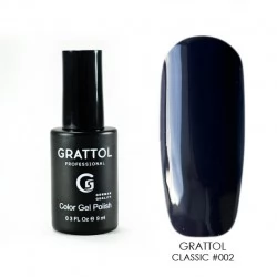 002 Grattol Gel Polish Black  9 ml