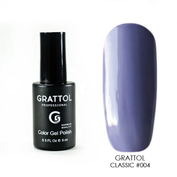 004 Grattol Gel Polish Grey Violet 9 ml 004 Grattol Gel Polish Grey Violet 9 ml