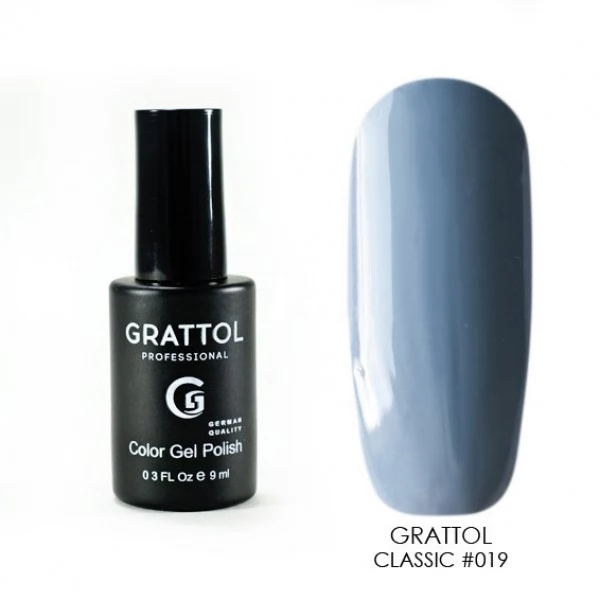 019 Grattol Gel Polish Pastel Grаy 9 ml 019 Grattol Gel Polish Pastel Grаy 9 ml
