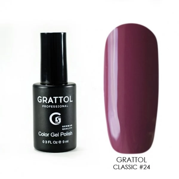 024 Grattol Gel Polish Dusty Purple 9 ml
