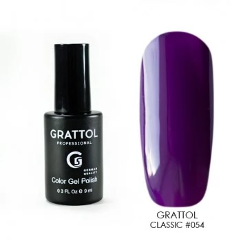 054 Grattol Gel Polish Dark Purple 9 ml