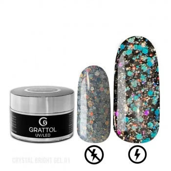 Grattol Gel Crystal Bright 01 15 ml