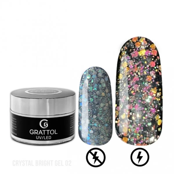 Grattol Gel Crystal Bright 02 15 ml 