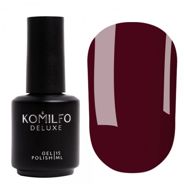 Gel polish Komilfo Deluxe Series D100 15 ml (twilight marsala, enamel) Gel polish Komilfo Deluxe Series D100 15 ml (twilight marsala, enamel)