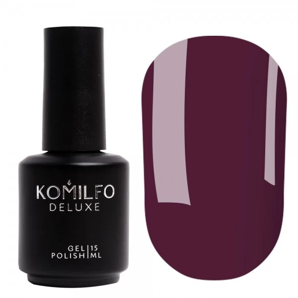 Gel polish Komilfo Deluxe Series D104 15 ml (eggplant, enamel)