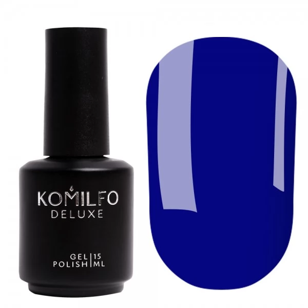 Gel polish Komilfo Deluxe Series D127 15 ml (royal blue, enamel) Gel polish Komilfo Deluxe Series D127 15 ml (royal blue, enamel)