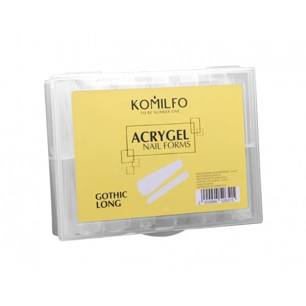 Komilfo Top Nail Forms Long Gothic 130 pcs Komilfo Top Nail Forms Long Gothic 130 pcs