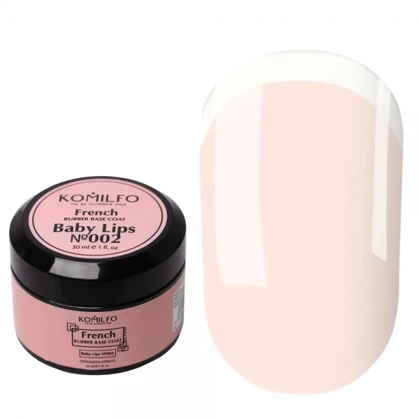 KOMILFO FRENCH RUBBER BASE 002 BABY LIPS 30 ml KOMILFO FRENCH RUBBER BASE 002 BABY LIPS 30 ml