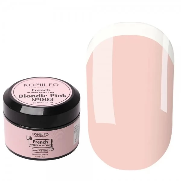KOMILFO FRENCH RUBBER BASE 003 BLONDIE PINK 30 ml KOMILFO FRENCH RUBBER BASE 003 BLONDIE PINK 30 ml