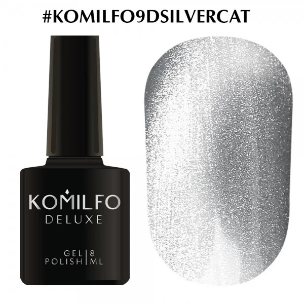 Gel polish Komilfo 9D Cat eye Silver 8 ml Gel polish Komilfo 9D Cat eye Silver 8 ml