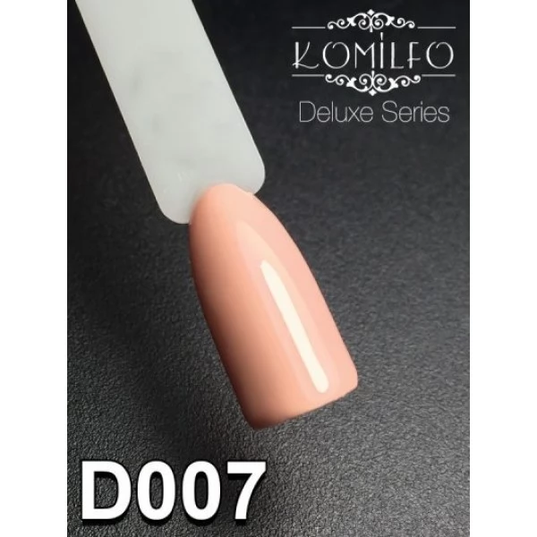 Gel polish D007 8 ml Komilfo Deluxe (light, beige-peach, enamel) Gel polish D007 8 ml Komilfo Deluxe (light, beige-peach, enamel)