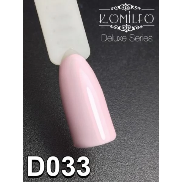Gel polish D033 8 ml Komilfo Deluxe (light lilac-pink, enamel) Gel polish D033 8 ml Komilfo Deluxe (light lilac-pink, enamel)