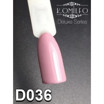 Gel polish D036 8 ml Komilfo Deluxe (light pink cocoa, enamel)