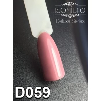 Gel polish D059 8 ml Komilfo Deluxe (coffee marsala, enamel)