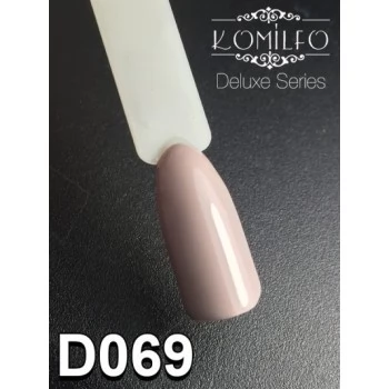 Gel polish D069 8 ml Komilfo Deluxe (light beige-gray, enamel)
