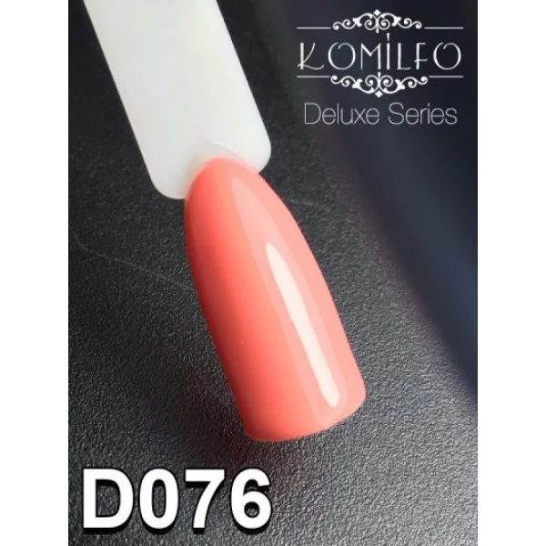 Gel polish D076 8 ml Komilfo Deluxe (peach pink, enamel) Gel polish D076 8 ml Komilfo Deluxe (peach pink, enamel)
