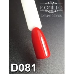 Gel polish D081 8 ml Komilfo Deluxe (dark red, enamel)