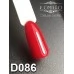Gel polish D086 8 ml Komilfo Deluxe (cherry red, enamel)