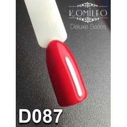 Gel polish D087 8 ml Komilfo Deluxe (dark red, enamel)
