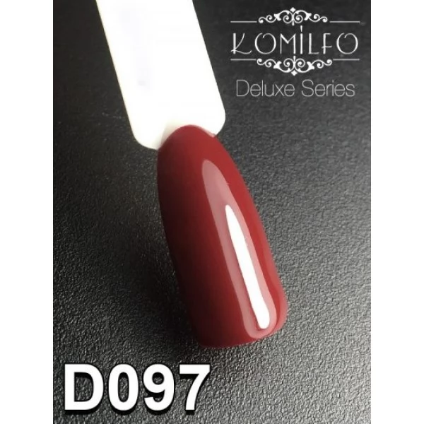 Gel polish D097 8 ml Komilfo Deluxe (brown-burgundy, enamel) Gel polish D097 8 ml Komilfo Deluxe (brown-burgundy, enamel)