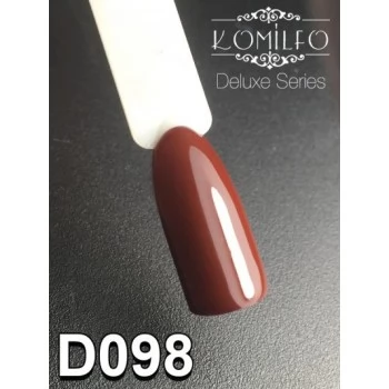 Gel polish D098 8 ml Komilfo Deluxe (slightly burgundy brown, enamel)