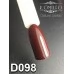 Gel polish D098 8 ml Komilfo Deluxe (slightly burgundy brown, enamel) Gel polish D098 8 ml Komilfo Deluxe (slightly burgundy brown, enamel)