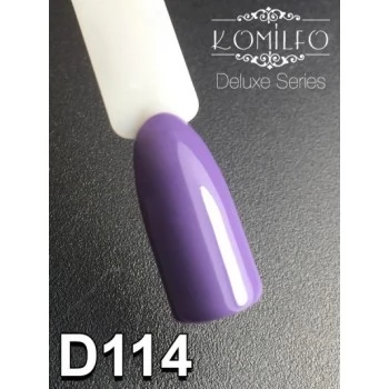 Gel polish D114 8 ml Komilfo Deluxe (dark, gray-lilac, enamel)