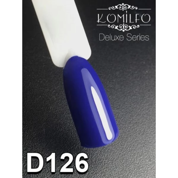 Gel polish D126 8 ml Komilfo Deluxe (dark blue, enamel) Gel polish D126 8 ml Komilfo Deluxe (dark blue, enamel)