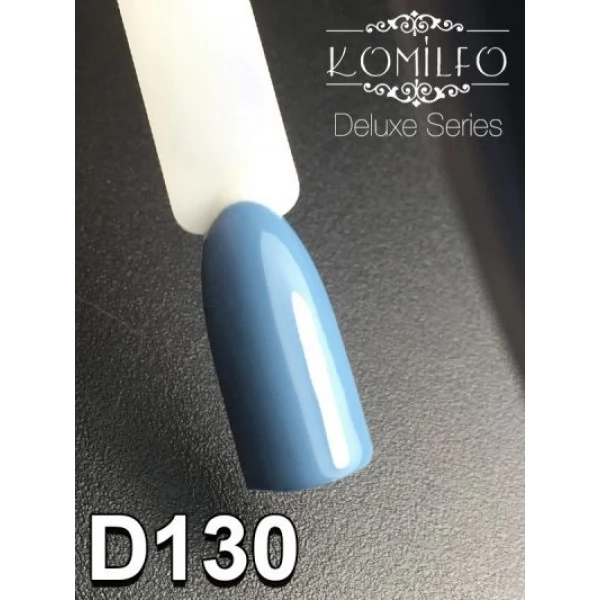 Gel polish D130 8 ml Komilfo Deluxe (dark, gray-blue, enamel) Gel polish D130 8 ml Komilfo Deluxe (dark, gray-blue, enamel)