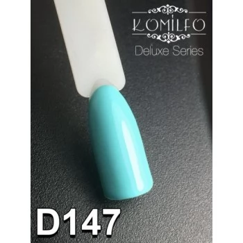 Gel polish D147 8 ml Komilfo Deluxe (blue-turquoise, enamel)