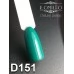 Gel polish D151 8 ml Komilfo Deluxe (dark turquoise green, enamel)