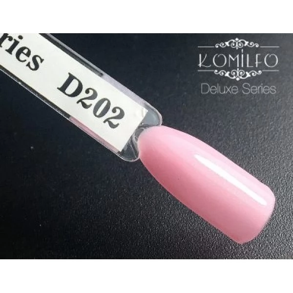 Gel polish D202 8 ml Komilfo Deluxe (light pale pink, with shimmer, for french) Gel polish D202 8 ml Komilfo Deluxe (light pale pink, with shimmer, for french)