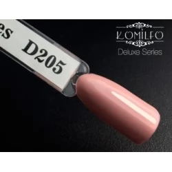 Gel polish D205 8 ml Komilfo Deluxe (cocoa, milk chocolate, enamel, for french)