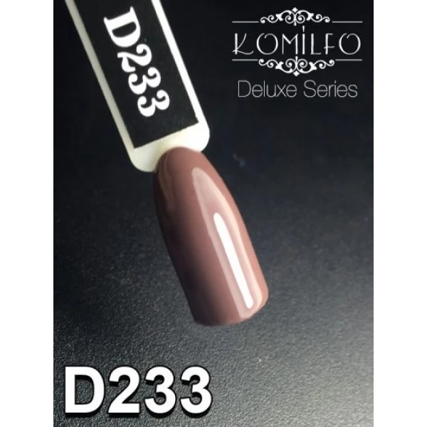Gel polish D233 8 ml Komilfo Deluxe (dark, brown-gray, enamel) Gel polish D233 8 ml Komilfo Deluxe (dark, brown-gray, enamel)
