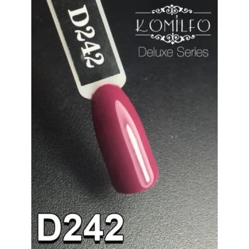 Gel polish D242 8 ml Komilfo Deluxe (classic marsala, enamel)